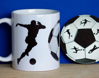 Football Mug and Coaster Gift Set