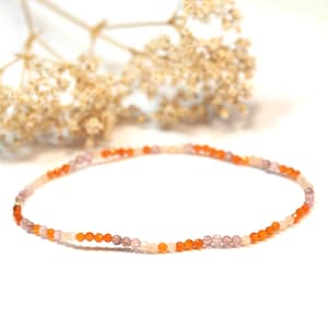Karneol Turmalin facettiert Armband stretch