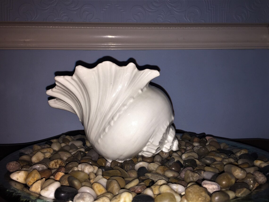 VINTAGE CERAMIC SHELL Planter Etsy
