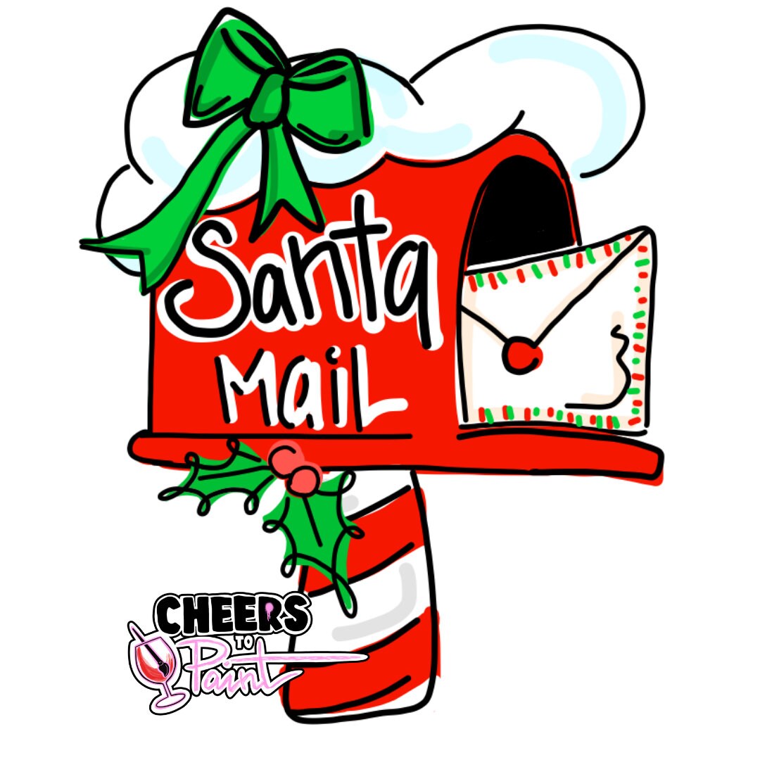 TEMPLATE Santa Mailbox SVG Laser File Printable - Etsy