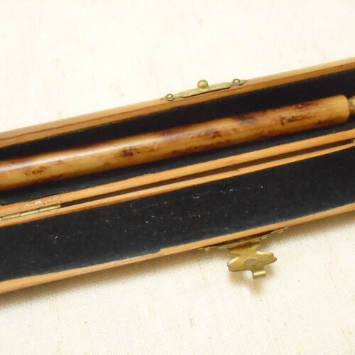 Vintage Rare Hinged Bamboo Pen Case shops with Bamboo Hand-Made Calligraphy Pen, Fabulous Artist Gift