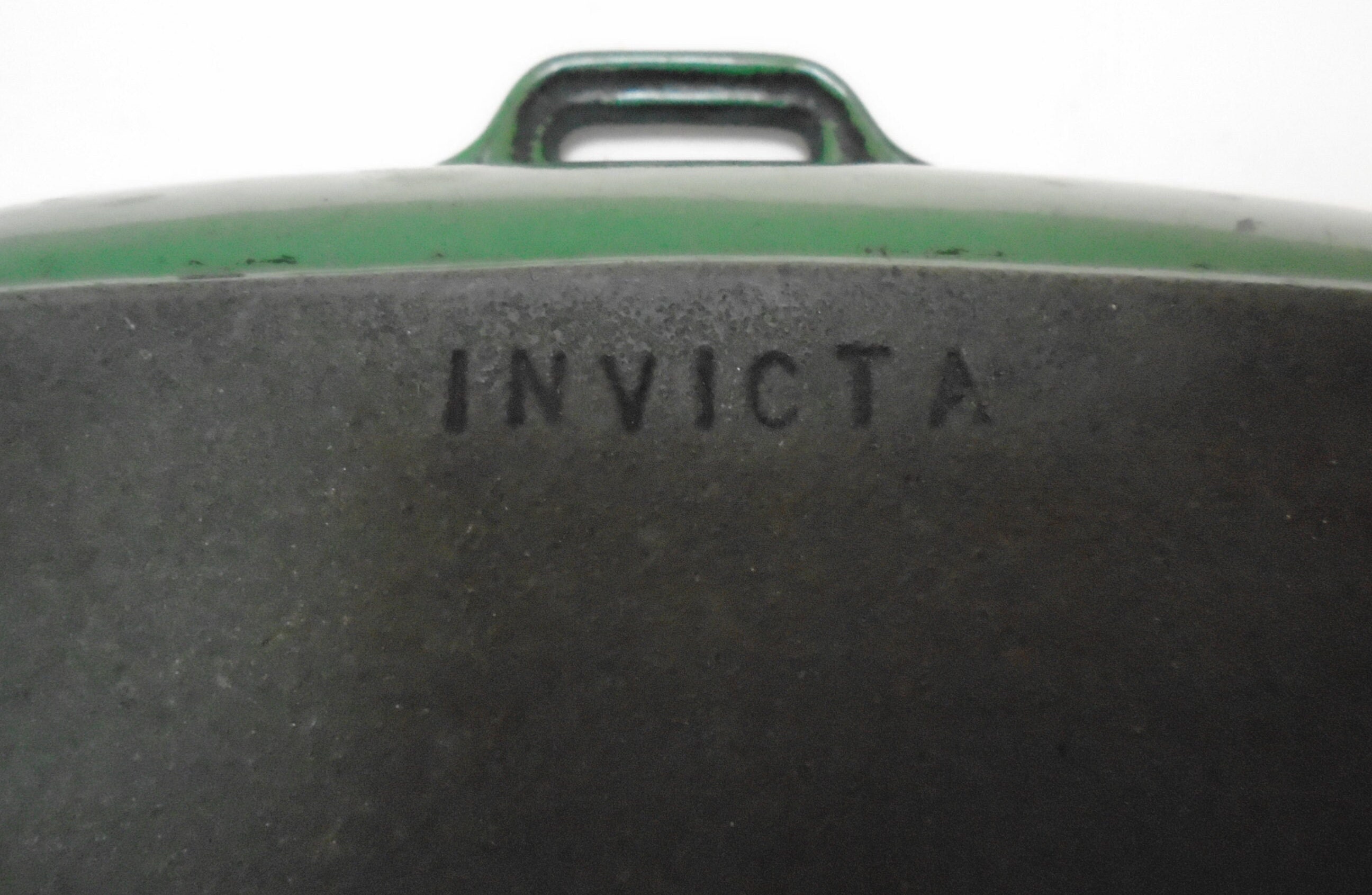 Vintage French INVICTA CHASSEUR Green Enamel Cast Iron Grill -  Norway