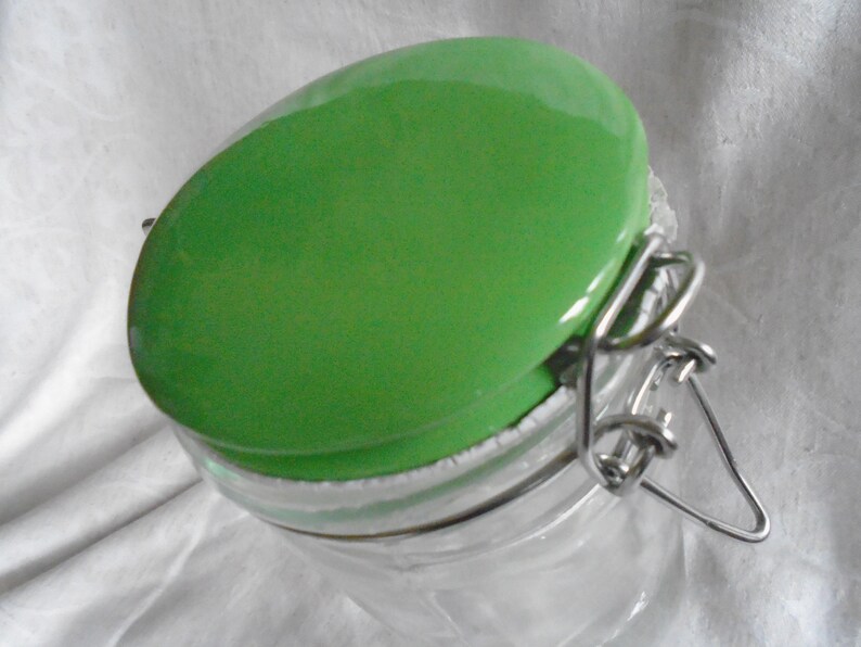 Vintage Kilner Jar Green Ceramic Lid Tall glass storage Etsy