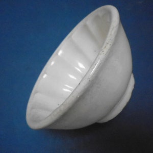 Antique French Stoneware Jelly / Jello Mold /  Rustic Farmhouse Round Ceramic Mould