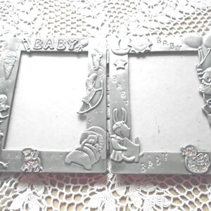 Vintage Metal Baby Photo Frame With Rhinestones for Two Photos - Etsy