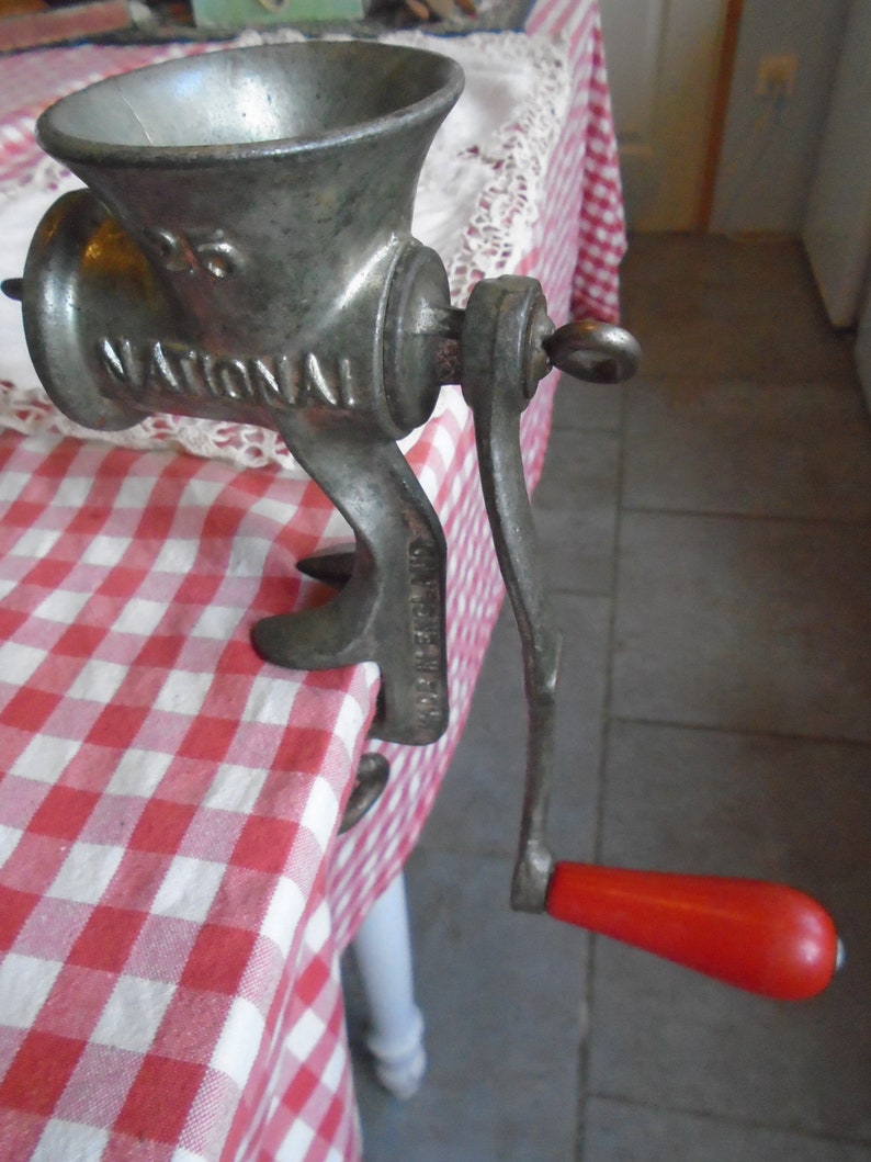 Vintage Meat Grinder National 25 Made in England Etsy