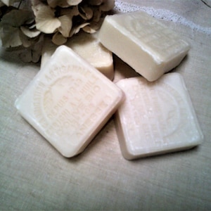 Two Blocks of French Savon de Marseille lait d'ânesse à l'huile d'olive bio 125gr / Le Sérail Donkey Milk Soap enriched with Olive Oil