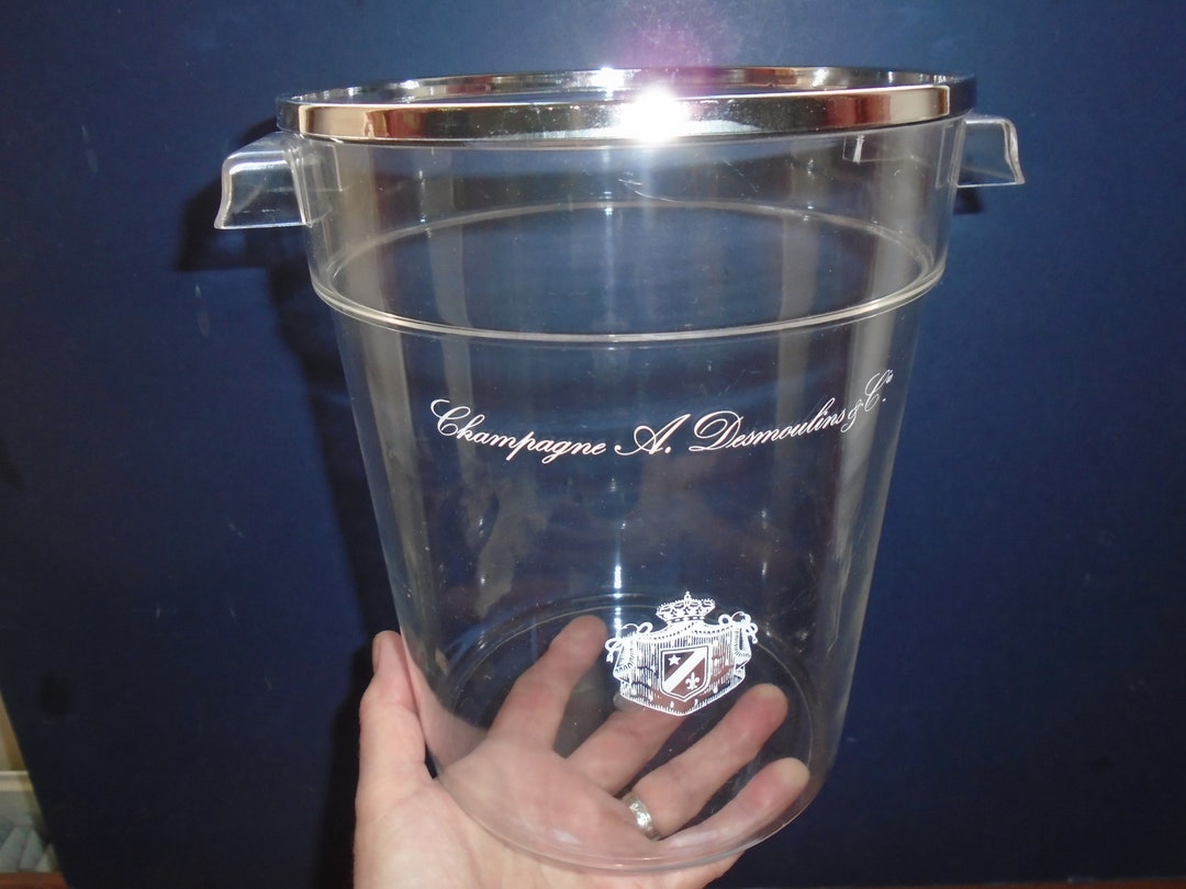 Vintage French Perspex Champagne Bucket by A Desmoulins & Cie, France