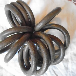 Antique Set of 12 French Wood Curtain Rings