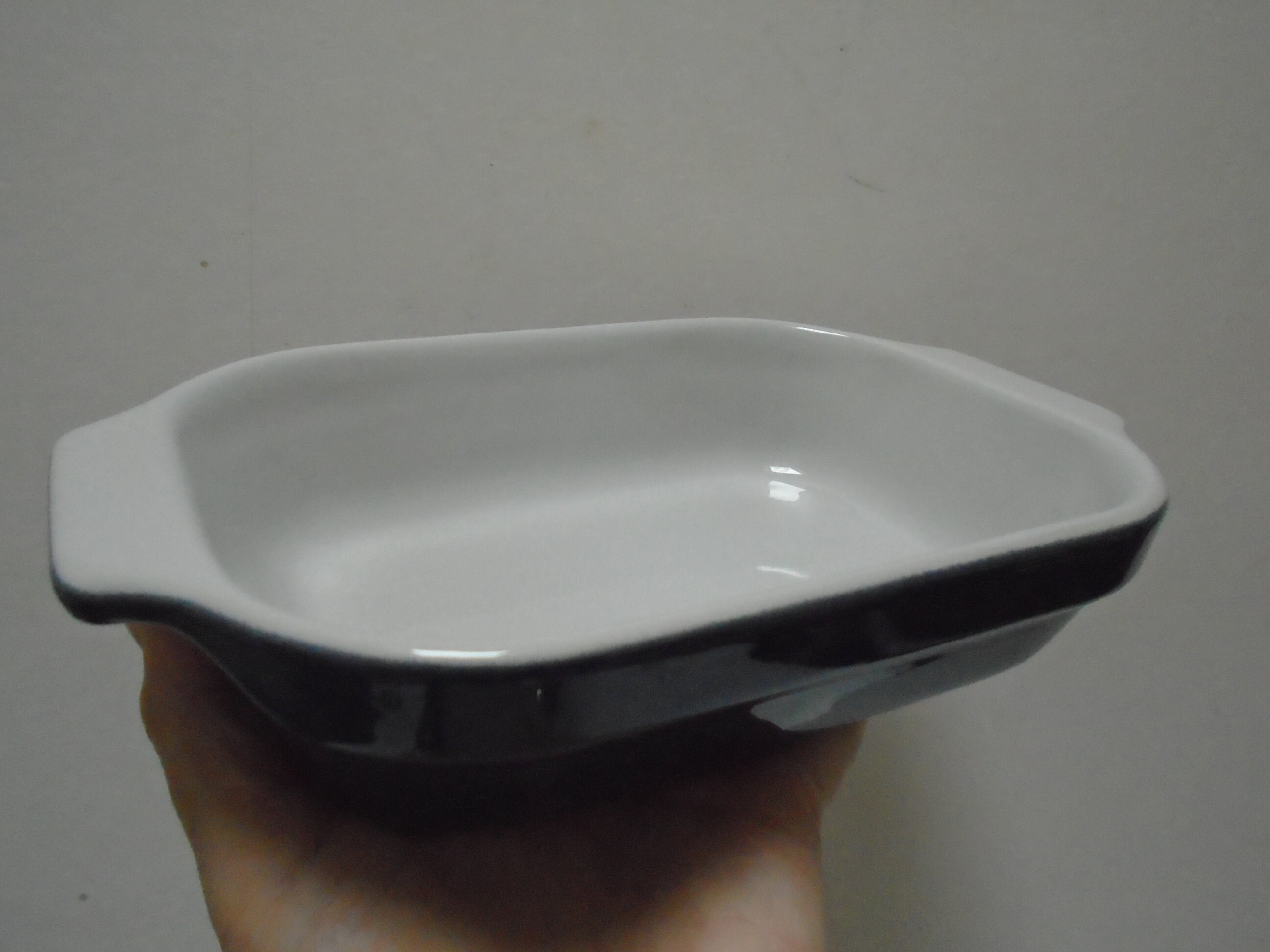 Vintage French Emile Henry Glazed Gratin Dish Small Blue Oven Etsy