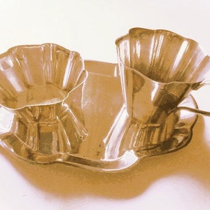 Vintage WMF Art Deco Silver Plated Creamer, Sugar Bowl and Tray