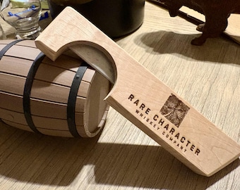 Custom Wooden Wax Cutter For Bourbon And Whiskey Bottles