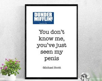 The office poster - Michael scott quote - instant download - dunder mifflin