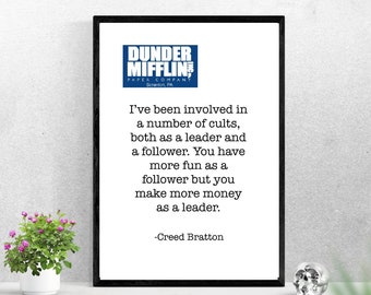 The office poster - instant download - creed Bratton - Michael scott - dunder mifflin