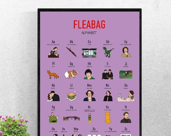 Fleabag poster- instant download- purple poster