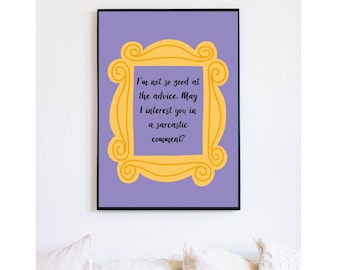 Printable Friends Poster- Friends- Chandler Bing - Instant Download