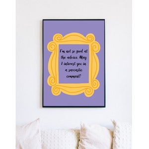 Printable Friends Poster- Friends- Chandler Bing - Instant Download