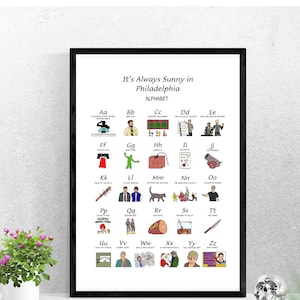 Printable Wall Art | It’s Always Sunny in Philadelphia digital poster - A3 - 11x17 inches - Digital file - the gang Charlie Dennis Mac frank