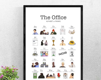 Printable Wall Art | the Office Digital Poster - A3 - 11x17 inches - Digital Download - Dwight schrute michael Scott pranks dunder mifflin