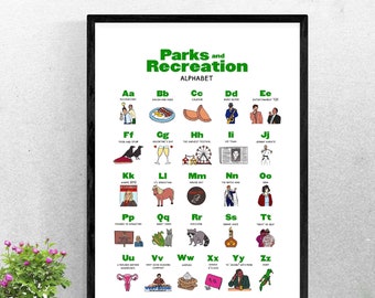 Printable Wall Art | Parks and Rec digital poster - A3 - 11x17 inches - Digital file - Leslie Knope Ron Swanson Pawnee