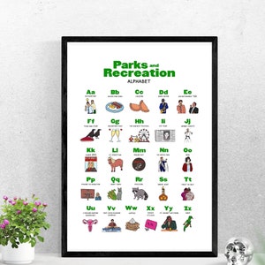Printable Wall Art | Parks and Rec digital poster - A3 - 11x17 inches - Digital file - Leslie Knope Ron Swanson Pawnee