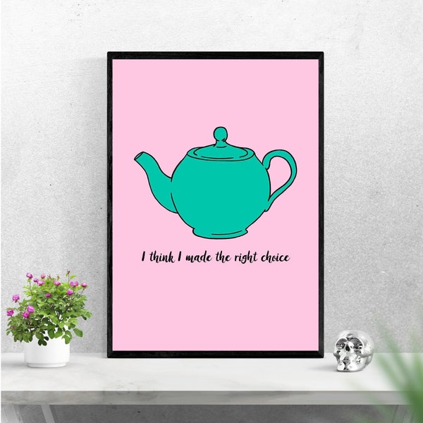 The Office Poster Teapot - Downloadable - Teapot Jim Pam