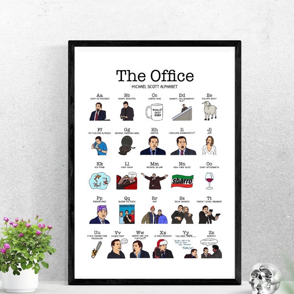 Printable Wall Art | Michael Scott digital poster - A3 - 11x17 inches - digital file - the office