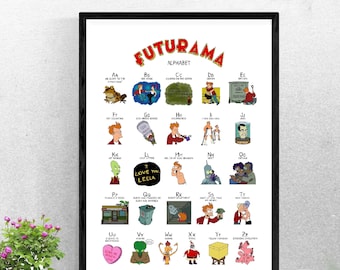 Printable Wall Art | Futurama digital poster - A3 - 11x17 inches - digital file
