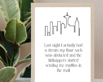 Frasier Quote poster- instant download- frasier crane