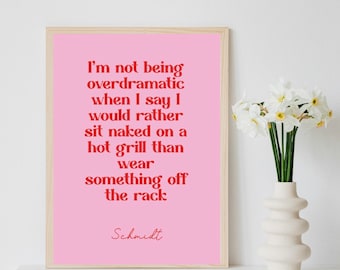 New girl poster - instant download - new girl tv show - Schmidt- Jessica day - Nick miller