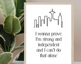 Frasier -poster- instant download- frasier crane- Seattle