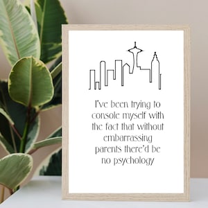 Frasier crane poster- instant download