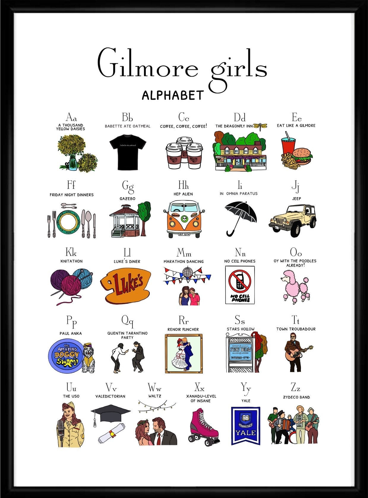 Printable Wall Art Gilmore Girls Digital Poster A3 11x17 Inches Digital Printable Wall Art Gilmore Girls Digital Poster A3 11x17 Inches Digital