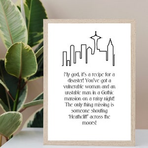 Frasier -poster- Fraser crane- instant download- frasier tv show- Seattle