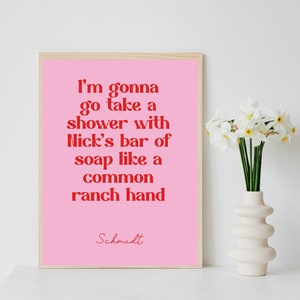 New girl poster - instant download - new girl tv show - Schmidt -Jessica day