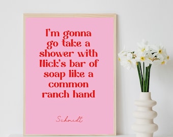 New girl poster - instant download - new girl tv show - Schmidt -Jessica day