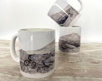 Mountain Biking Mug - Mountain Biking Gift - Mountain Biker - Biking Mug