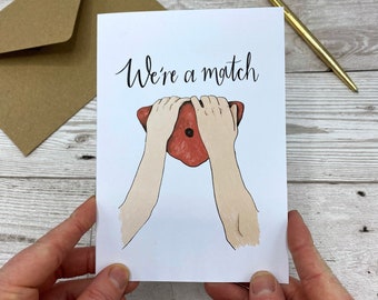 Rock Climbing Valentine's Day Card: We're a Match