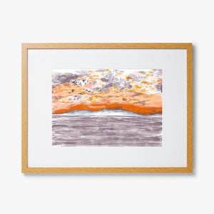 Isle of Arran Painting Scottish Highland Print Scotland Print Abstract painting landscape Mountain Art Scottish Mountain image 1