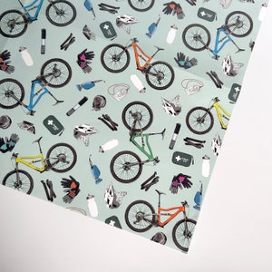 Mountainbike Geschenkpapier - Mountainbike Geschenk - Geschenk für Biker - Mountainbiker