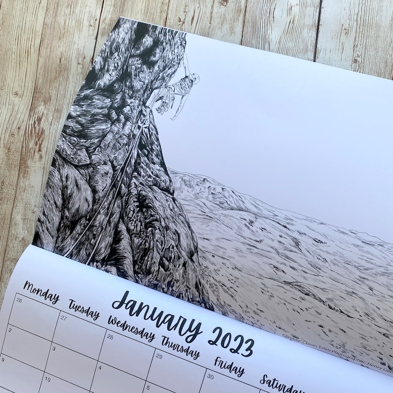 Rock Climbing Calendar 2023 Rock Climbing Gift 2023 Etsy