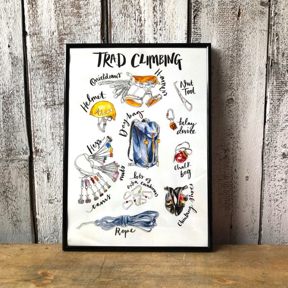 Rock Climbing Gift Climbing Gift Trad Climbing Gear Rock Etsy