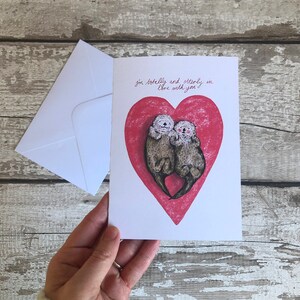 Otterly in love with you - Otter Karte - Liebeskarte