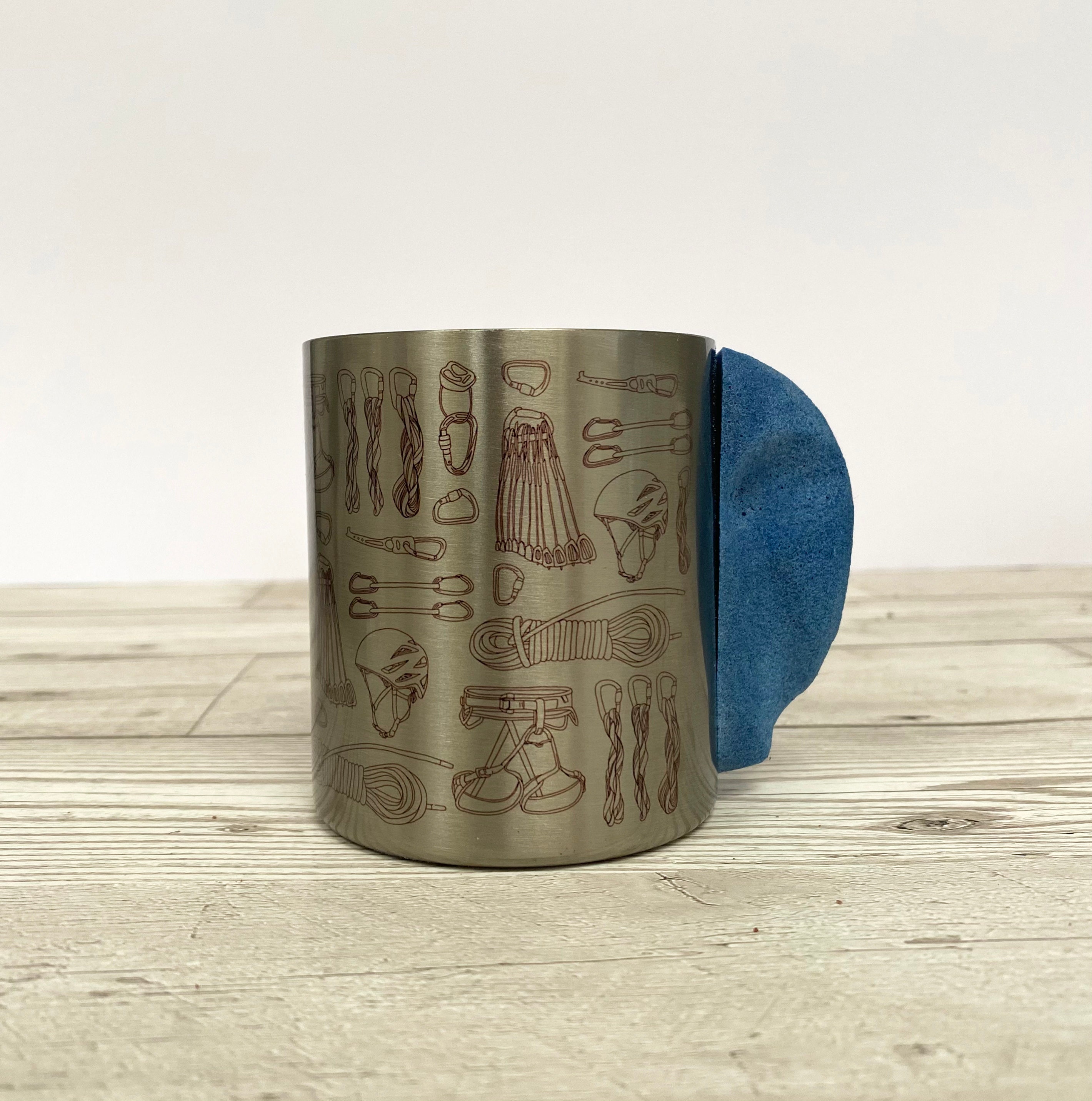 Rock Climbing Hold Mug Rock Climbing Gift Climbing 8oz Tin Etsy UK
