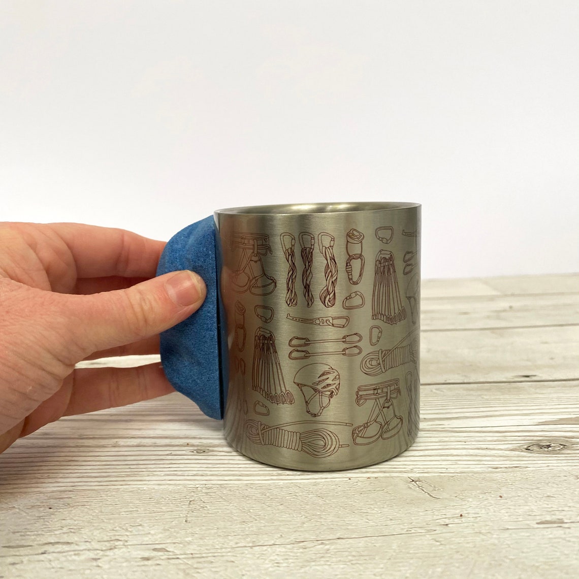 Rock Climbing Hold Mug Rock Climbing Gift Climbing 8oz Tin Etsy UK