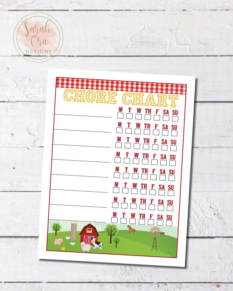 Printable Children S Chore Charts With Pictures