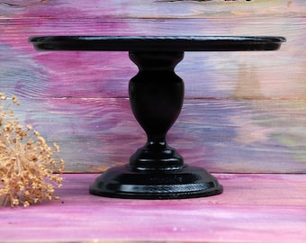 Support à gâteau de mariage 10 &quot;12&quot; 14&quot; 16&quot; Support de gâteau en bois Support de gâteau Support de gâteau noir Support de gâteau personnalisé