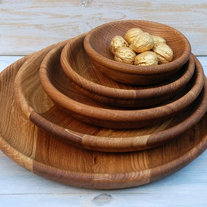 35 cm Wood plates Oak Plate tray round Serving Platter Handmade Plate Wooden dish Round wooden plate Set of plates