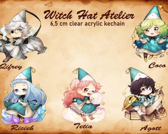 Atelier of Witch Hat Acrylic Keychain - Etsy