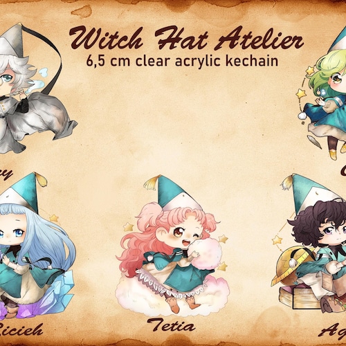 Atelier of Witch Hat Acrylic Keychain - Etsy